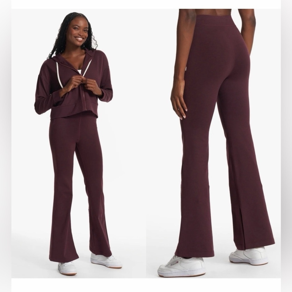 NWT Vuori Granite High Waist Flare Cerise Heather Pants Size XS